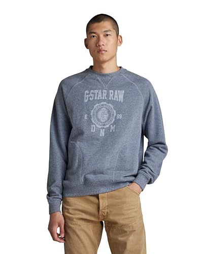 G-Star para Hombre Sudadera Collegic Raglan Loose, Multicolor (Vintage