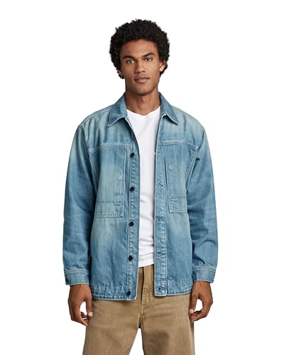 G-Star Para Hombre Unisex US Navy Shanorak, Azul (antique faded moonli