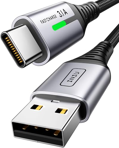 INIU Cable USB A USB C, [2m] QC 3,0 y 3,1A Cable USB C Carga Rapida, A