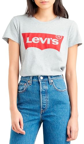 Levi’s The Perfect Tee , Large Batwing Logo, Camiseta, Mujer, Logo Sta
