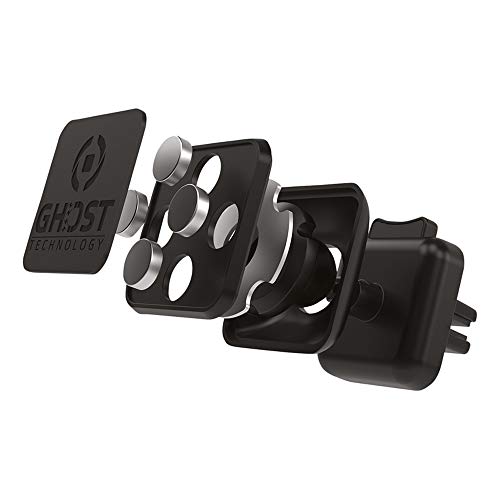 Celly GHOSTPLUS – Soporte magnético móvil para coche, rejilla 360°, so