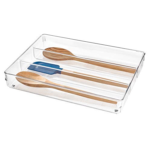 iDesign Cubertero para dividir cajones, separador de cajones grande de