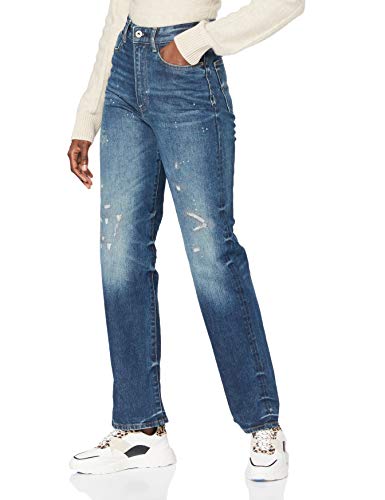 G-Star Para Mujer Jeans Tedie Ultra High Straight Turn Up Raw Edge Ank