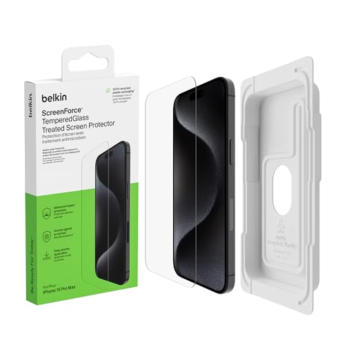 Belkin protector de pantalla ScreenForce TemperedGlass con revestimien