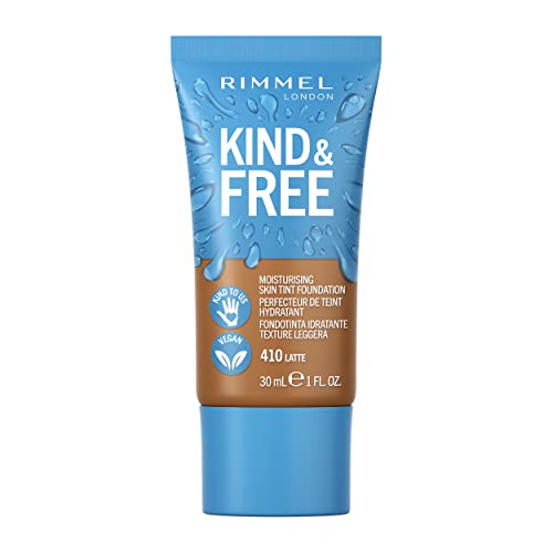 Rimmel Kind & Free Base de Maquillaje, Tono 410 Latte, 30 ml