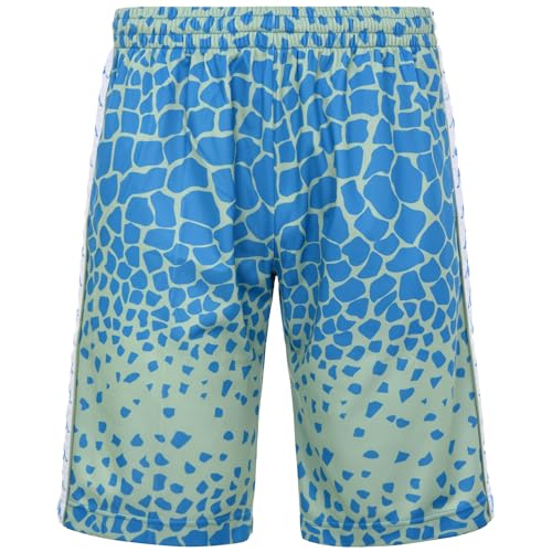 Kappa 222 Banda SAIO Print Pantalones Cortos, Hombre, Verde/Azul