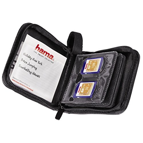 Hama Wallet 12 SD – Funda para Tarjeta de Memoria SecureDigital, Negro