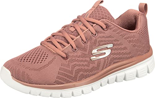 Skechers Graceful Get Connected Regular, Zapatillas Mujer, Mauve Mesh