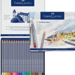 Faber-Castell 114624 – Estuche de metal con 24 ecolápices acuarelables