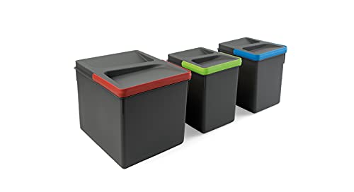 EMUCA – Contenedores para cajón de cocina Recycle, Altura 216, 1x12L +