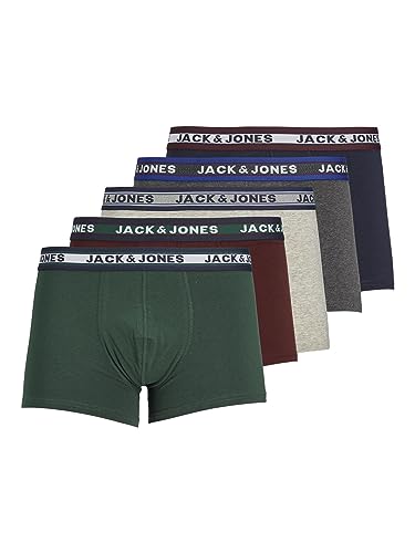 Jack & Jones Trunks 5-Pack Trunks Dark Grey Melange m Dark Grey Melang