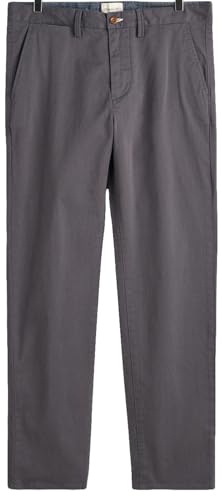 GANT Chino de Sarga Regular Pantalón, Antracita, 42W x 36L para Hombre