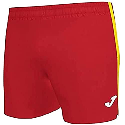 Joma Elite VII Short Running, Hombre, Rojo Amarillo, L