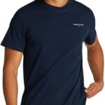 Tommy Jeans TJM Slim Linear Chest tee Ext, Camiseta de Manga Corta Hom
