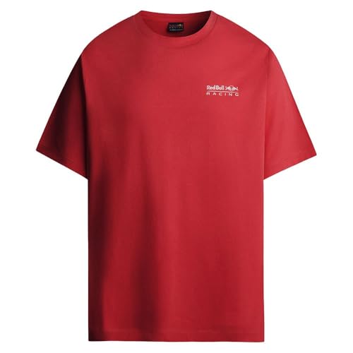 Red Bull Racing X Pepe Jeans RBR Pit Stop Crew tee Camiseta, Red (Mars