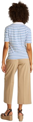 Tommy Hilfiger Polo de Manga Corta para Mujer Regular Fit, Multicolor