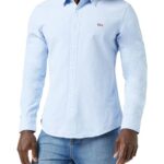 Levi’s Long-Sleeve Battery Housemark Slim Camisa, Allure, S Hombre