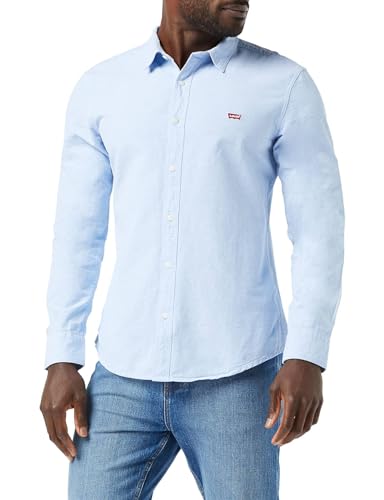 Levi’s Long-Sleeve Battery Housemark Slim Camisa, Allure, S Hombre