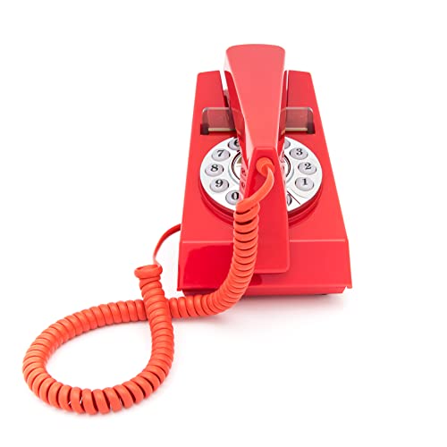 GPO Retro GPOTRMR Trim Phone Desktop or Wall Mountable – Red