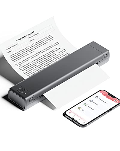 Phomemo Impresora portátil, M08F Bluetooth Impresora A4 Compatible con