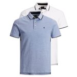Jack & Jones Jjepaulos Polo Ss 2pk Mp Camiseta, Hombre, Bright Cobalt/