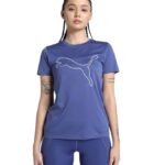 PUMA W TAD Essential Logo tee, Camisetas Unisex Adulto, Blue Crystal,