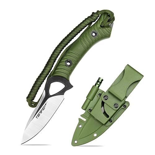 TONIFE Explorer Cuchillo de Hoja Fija con Funda 8Cr14MoV Blade Cuchill