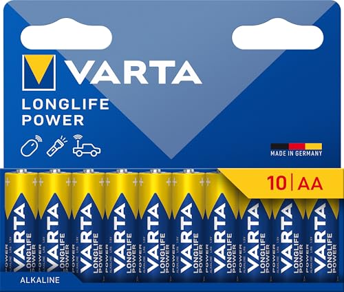 VARTA Longlife Power – Pilas alcalinas AA (10 Unidades, 1,5 V, Ideal p
