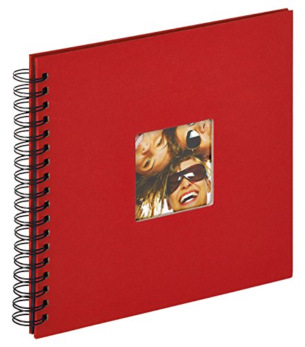 walther design Álbum de Fotos álbum en Espiral Rojo de 26 x 25 cm con