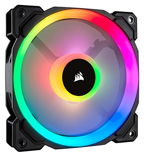Corsair LL120 RGB Ventilador de PC (120 mm, Doble Halo RGB LED PWM) Pa